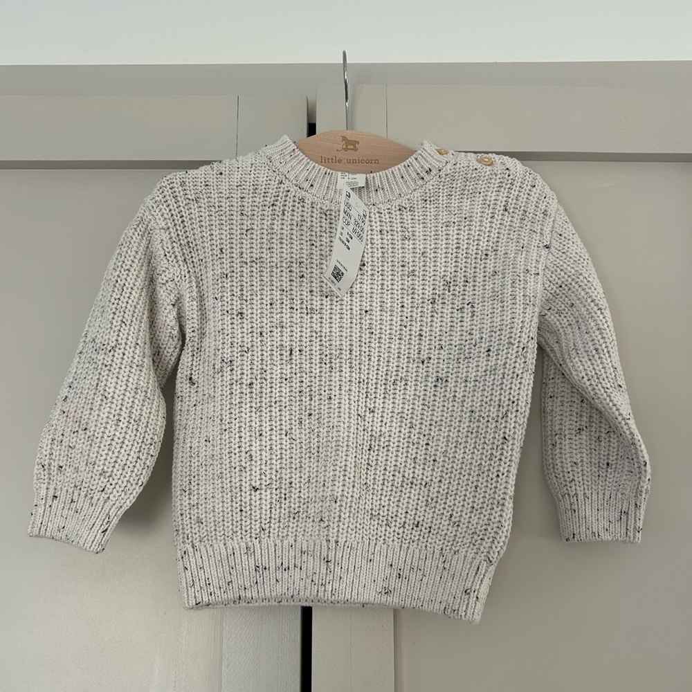 Baby HM speckled Cream Knit Sweater